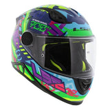 LS2 FF812 KID SVENT CASCO DE MOTO AZUL VERDE