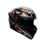 AGV K1 S LYZARD CASCO INTEGRAL DE MOTOCICLETA NEGRO MATE GRIS ROJO