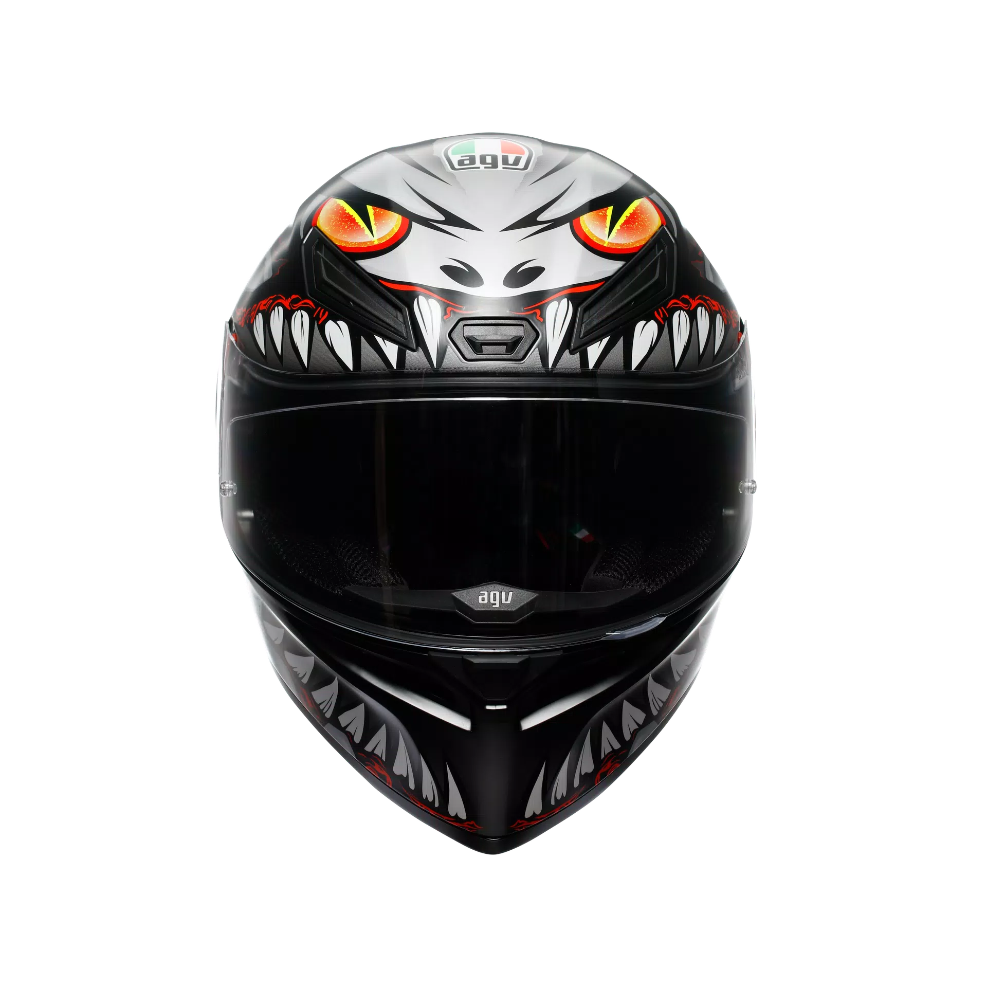 AGV K1 S LYZARD CASCO INTEGRAL DE MOTOCICLETA NEGRO MATE GRIS ROJO