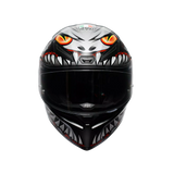 AGV K1 S LYZARD CASCO INTEGRAL DE MOTOCICLETA NEGRO MATE GRIS ROJO