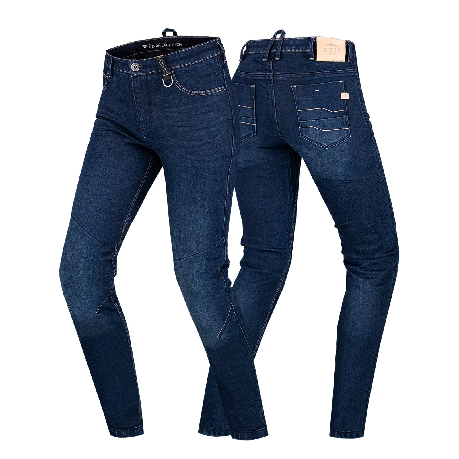 JEANS DE MOTO SHIMA DEVON MUJER REFORZADOS AZUL OSCURO