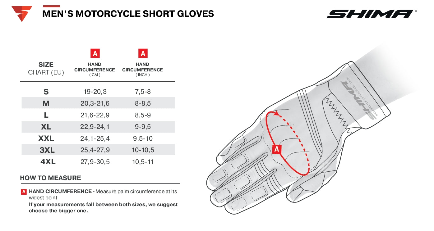 SHIMA ST-3 NEW GUANTES WHT/RED