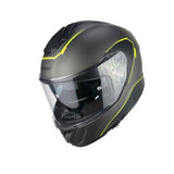 CGM 360G KAD RIDE Integral Moto Casco Amarillo Grafito Fluo Mate