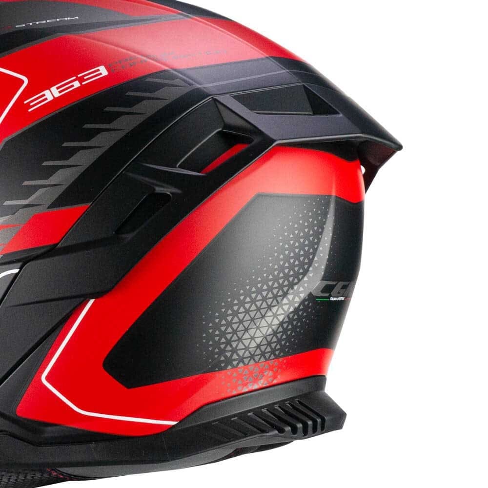 CGM 363 SHOT RACE Integral Moto Casco Rojo Antracita Mate