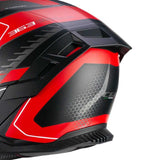 CGM 363 SHOT RACE Integral Moto Casco Rojo Antracita Mate