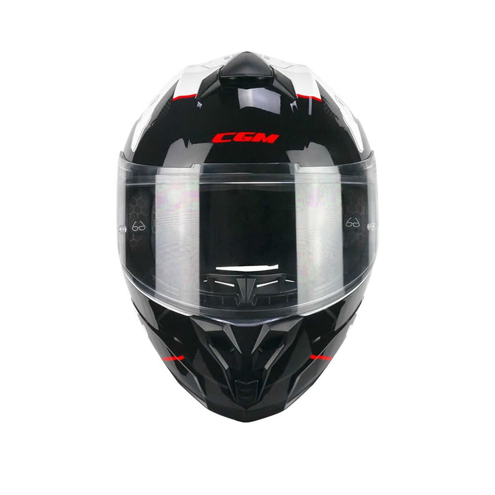 CGM 320X NEUTRON SPACE Moto Integral Casco Blanco Negro Rojo