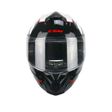 CGM 320X NEUTRON SPACE Moto Integral Casco Blanco Negro Rojo