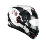 CGM 320X NEUTRON SPACE Moto Integral Casco Blanco Negro Rojo