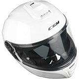 CGM 560A MAD MONO CASCO MODULAR DE MOTO BLANCO
