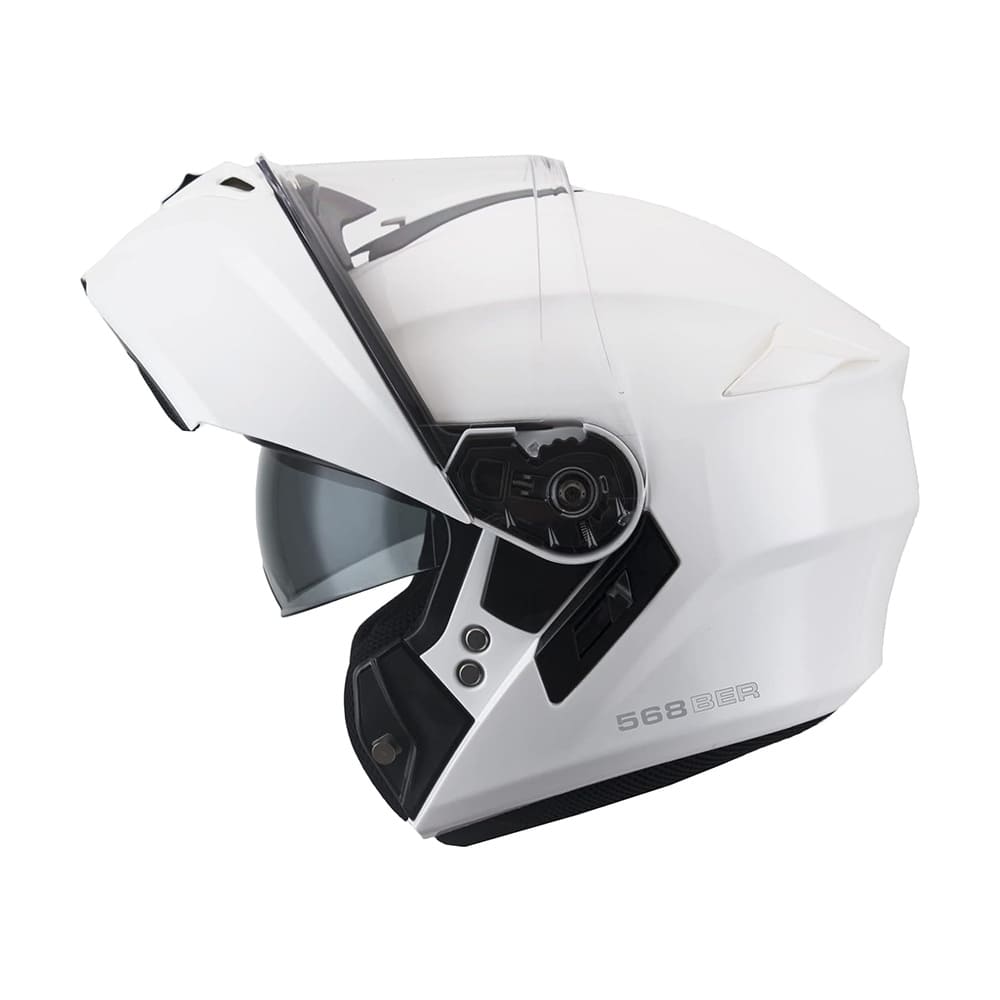 CGM 568A BER MONO MODULAR CASCO DE MOTO ABATIBLE BLANCO