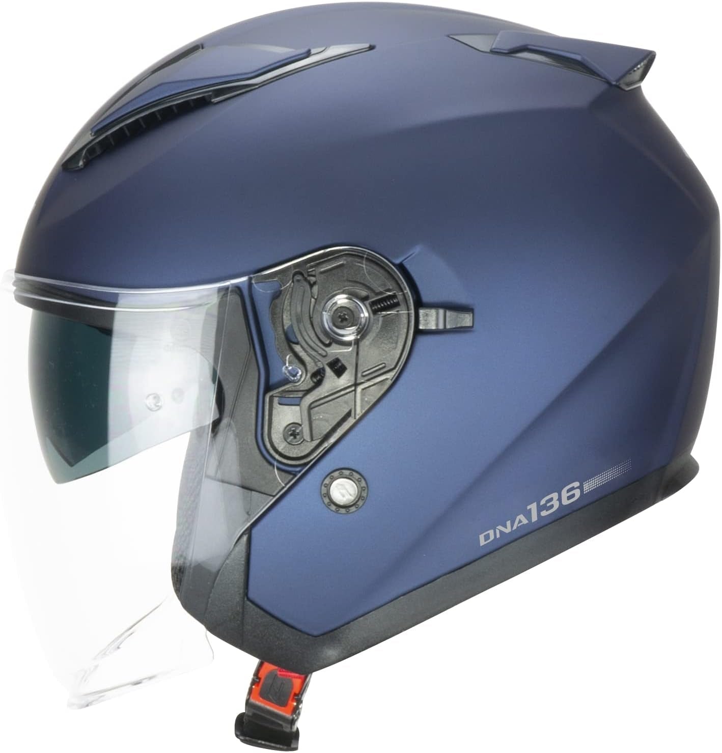 136A DNA MONO Jet Scooter Casco de equitación Azul satinado