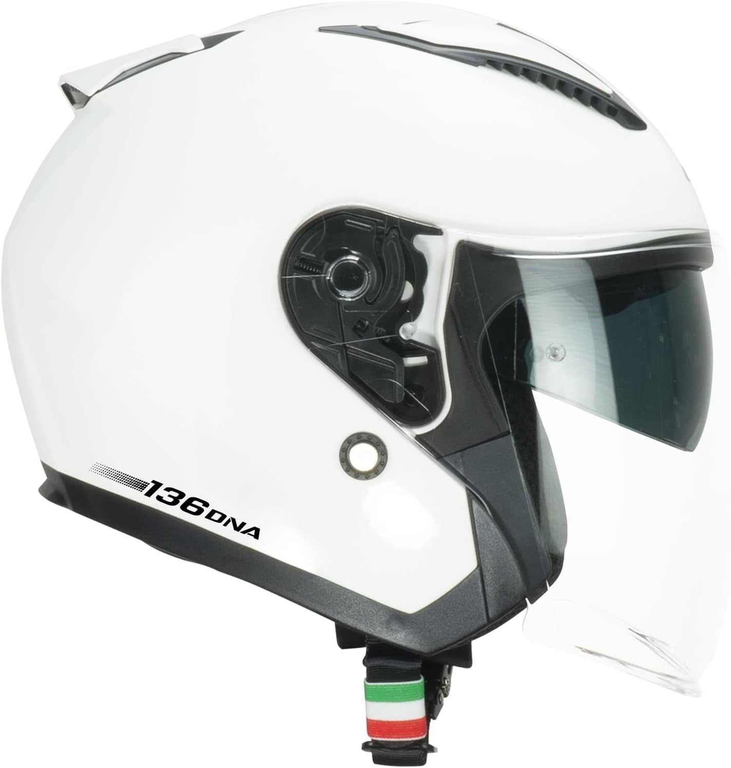 Casco Touring 136A DNA MONO Jet Scooter Blanco