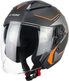 CGM 136S DNA APACHE JET CASCO MOTO GRAFITE ARANCIONE OPACO - CASCO