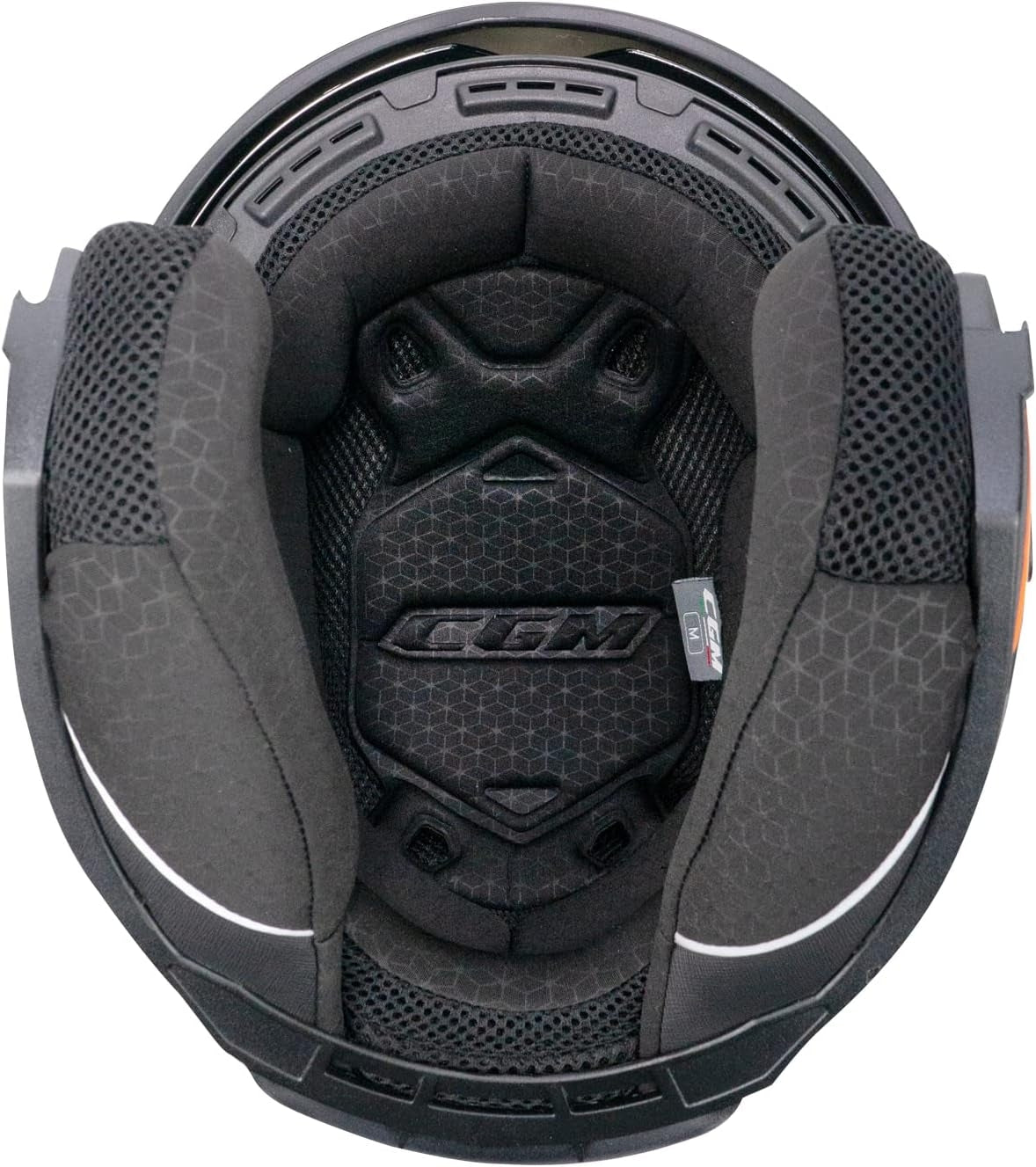 CGM 136S DNA APACHE JET CASCO MOTO GRAFITE ARANCIONE OPACO - CASCO