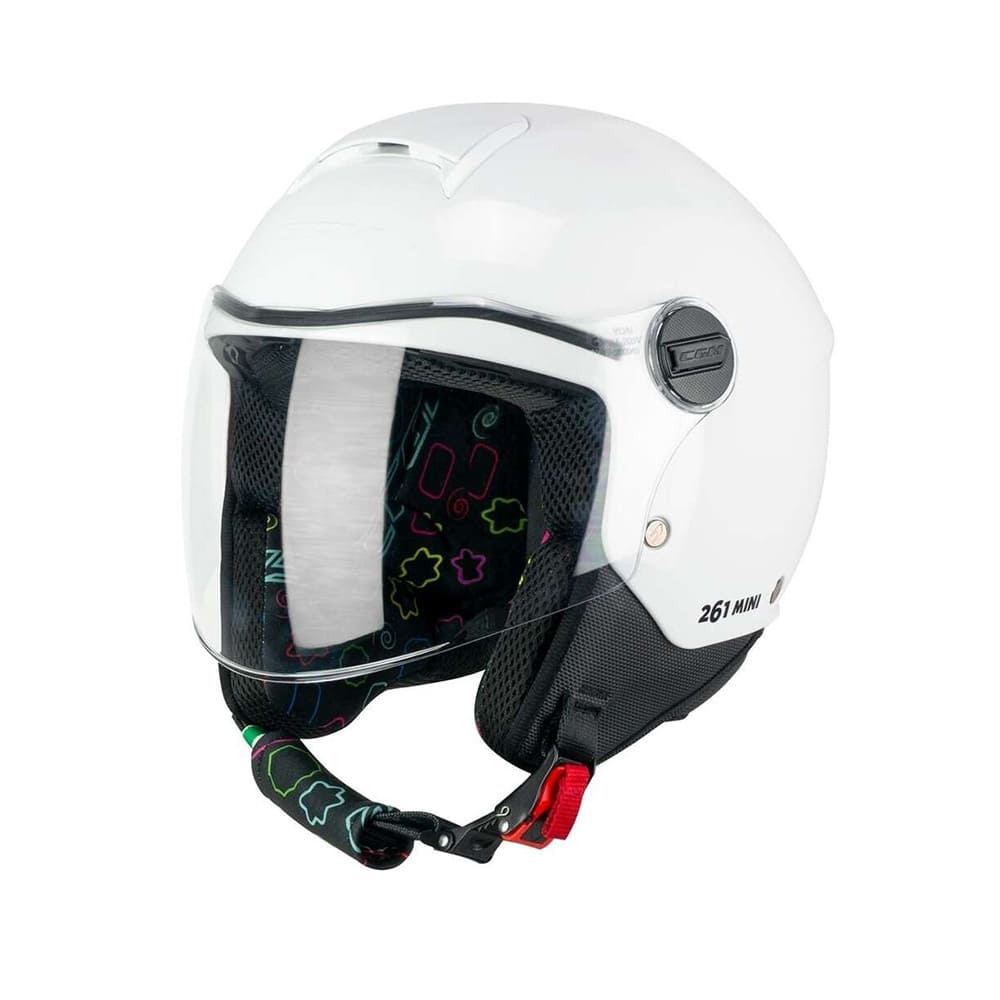 CGM 261A MINI Moto Mono Casco Abierto Blanco