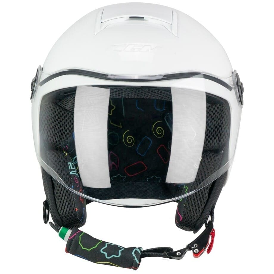 CGM 261A MINI Moto Mono Casco Abierto Blanco