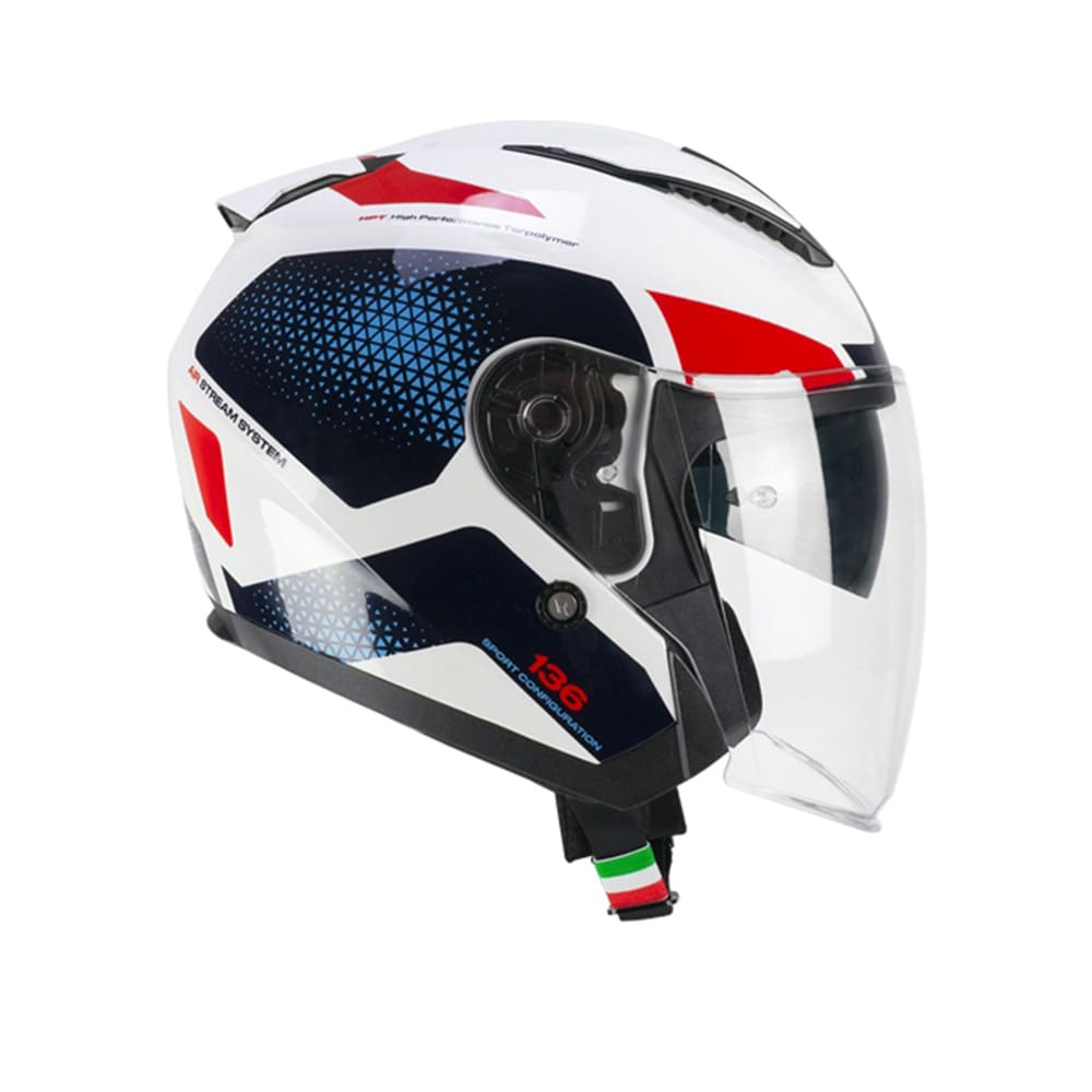 CGM 136G DNA GALAXY JET CASCO MOTO BLANCO AZUL