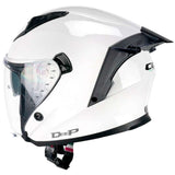CGM 127A DEEP MONO Cara Abierta Casco Jet Blanco