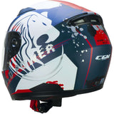 CGM 265G LUCKY WILD Casco Integral De Moto Azul Blanco Mate