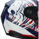 CGM 265G LUCKY WILD Casco Integral De Moto Azul Blanco Mate