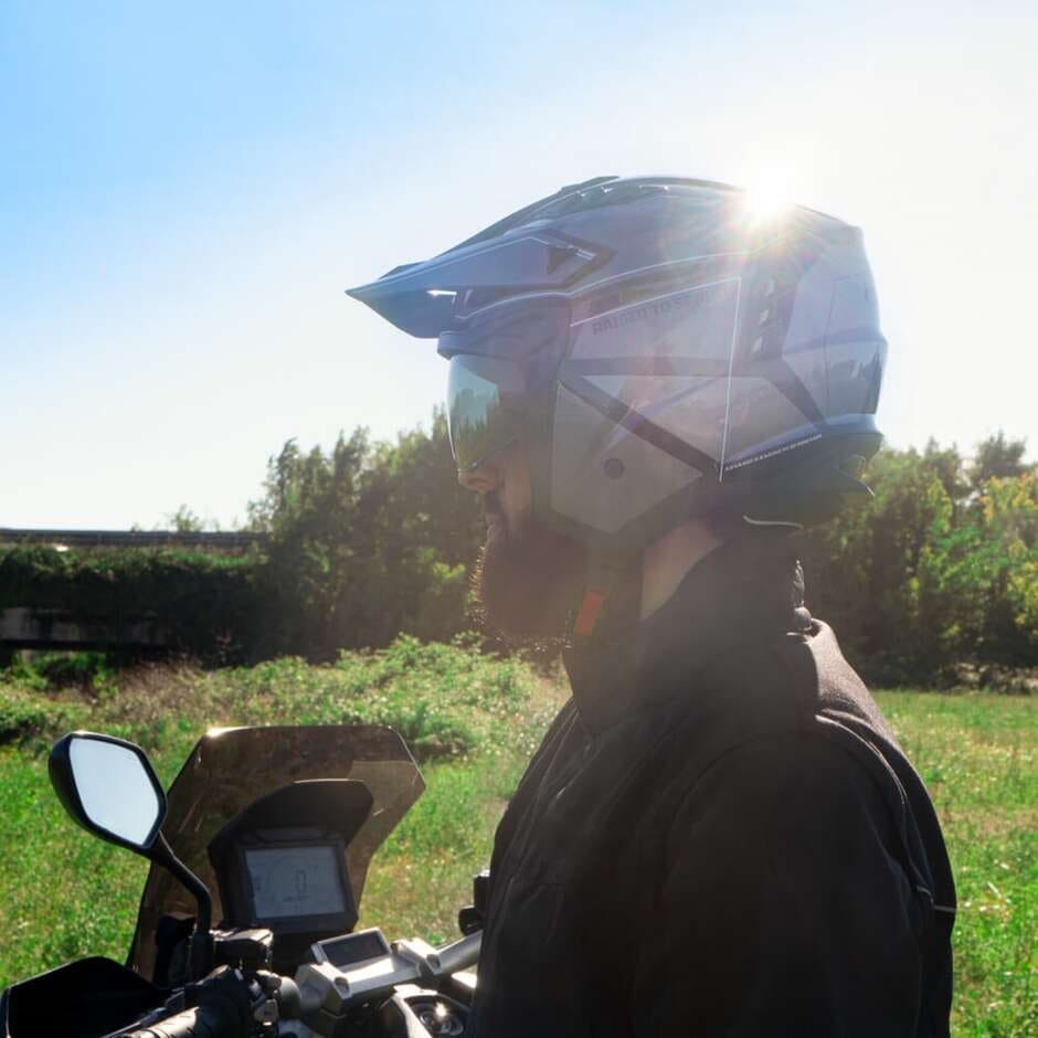 CGM 155S Rush Race Casco Jet Moto Negro Grafito