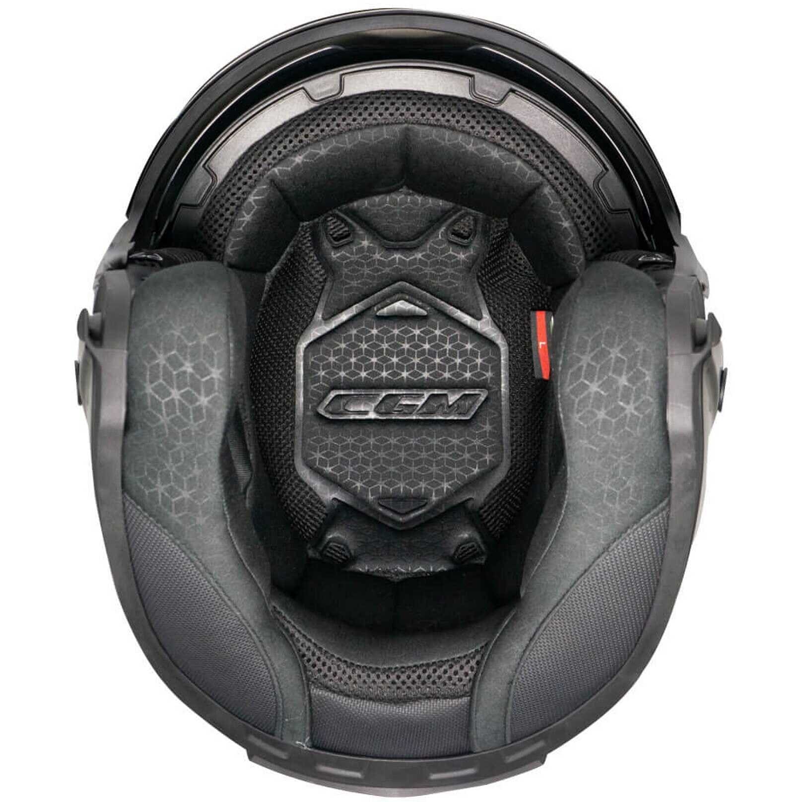 CGM 127G DEEP RACE Jet Casco Grafito Amarillo Fluo Mate