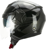 CGM 169G ILLI SPORT Scooter Jet Casco Negro Grafito