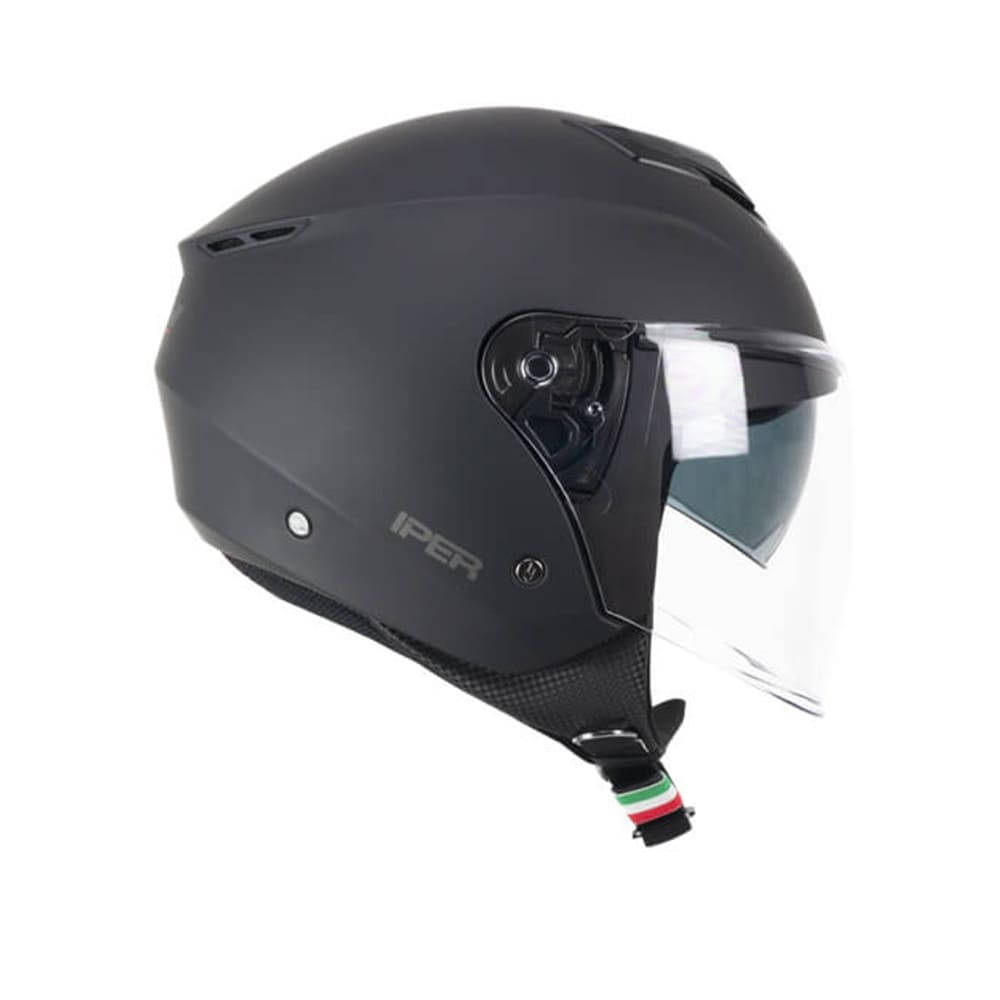 Casco jet CGM 126A IPER MONO Moto Casco Abierto Negro