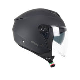 Casco jet CGM 126A IPER MONO Moto Casco Abierto Negro