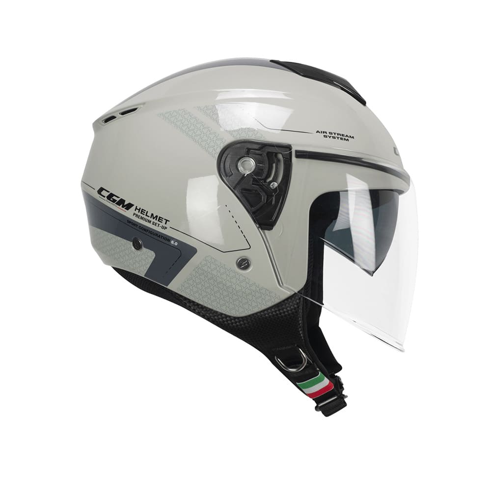 CGM 126G IPER CITY Scooter Cara Abierta Jet Casco Gris