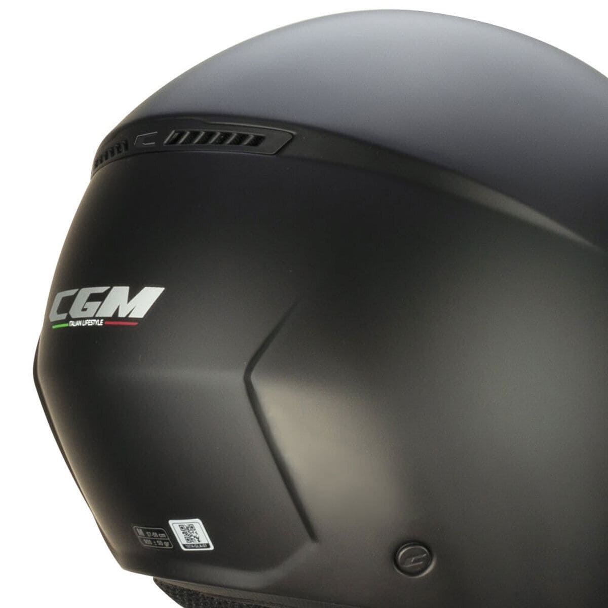 CGM 167A FLO MONO Abierto Scooter Casco Negro Mate Largo