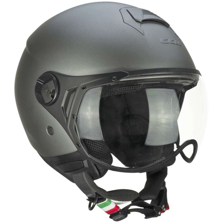 CGM 167A MONO Visera larga Street Wear Casco Jet Jet Antracita satinado Ece 22.06