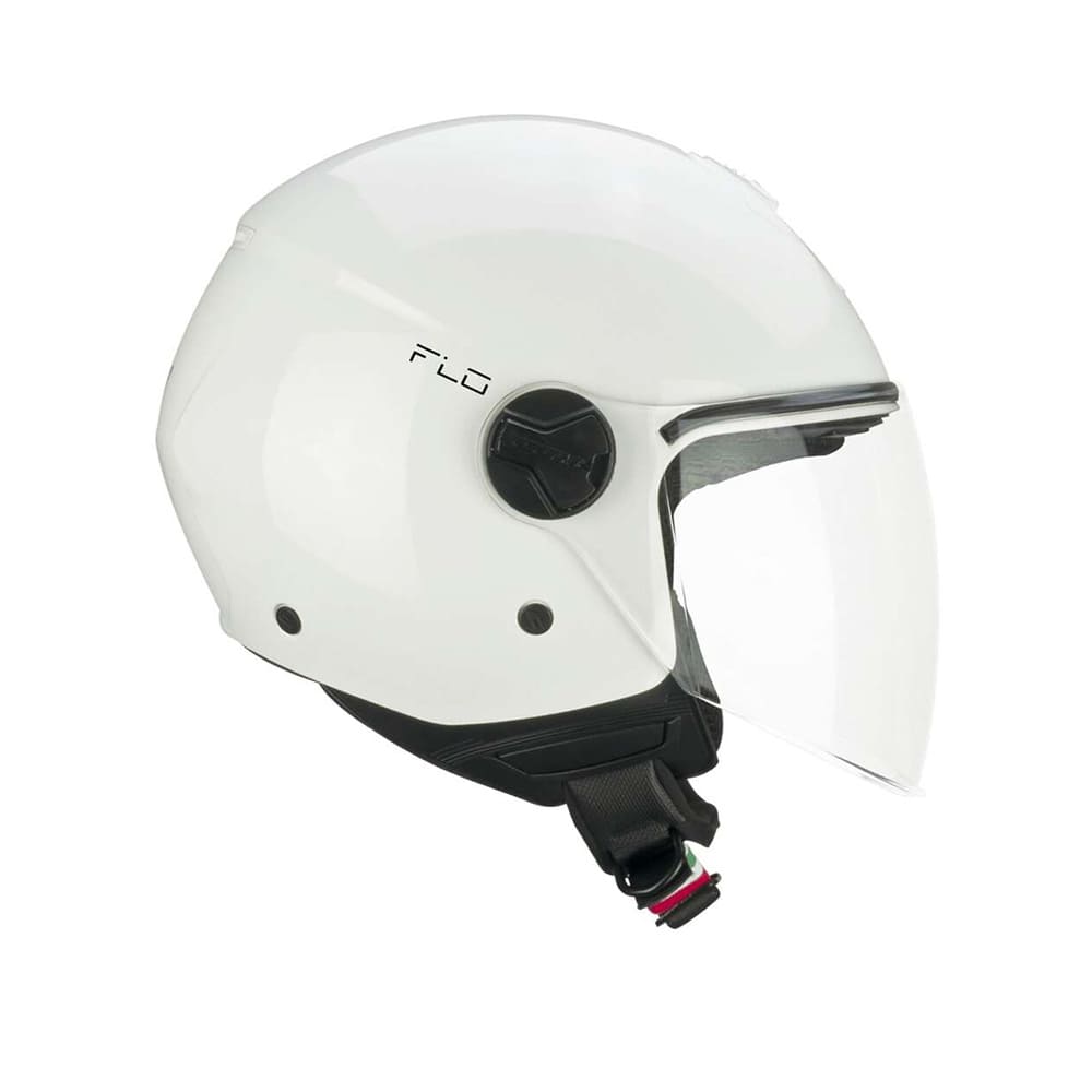 CGM 167A FLO MONO Abierto Jet Casco Blanco Larga