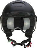 CGM 167A FLO MONO Moto Jet Casco Negro Mate
