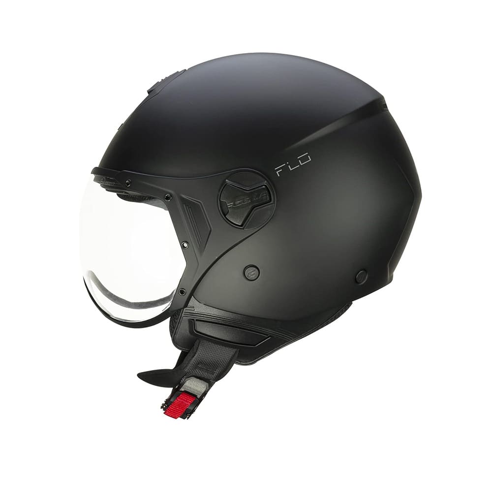 CGM 167A FLO MONO Moto Jet Casco Negro Mate