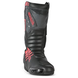 SHUA - Botas de couro Super Tech pretas/vermelhas