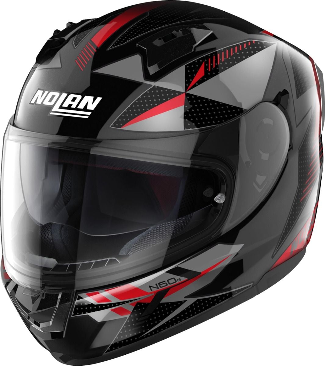 Nolan N60-6 Classic 074 Casco integral de moto racing negro rojo