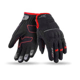 SEVENTY DEGREES SD-C43 INVIERNO GUANTE DE MOTO URBAN HOMBRE NEGRO ROJO
