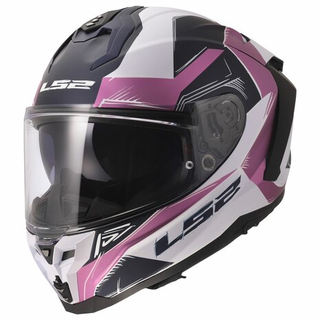 LS2 FF817 CHALLENGER II LAVENDER CASCO DE MOTO FLAMAN MATE