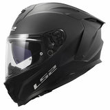 LS2 FF817 CHALLENGER II SOLID CASCO DE MOTO MATE NEGRO