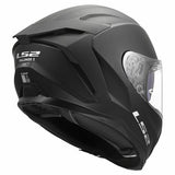 LS2 FF817 CHALLENGER II SOLID CASCO DE MOTO MATE NEGRO