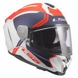 LS2 FF817 CHALLENGER II TITAN CASCO DE MOTO BLANCO AZUL ROJO