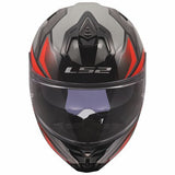 LS2 FF817 CHALLENGER II VIPER CASCO DE MOTO GRIS ROJO