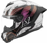 LS2 FF820 RAPID III BOHO CASCO DE MOTO BLANCO NEGRO ROSA