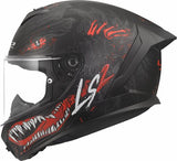 LS2 FF820 RAPID III KAIJU CASCO DE MOTO BLANCO NEGRO ROJO