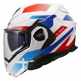 LS2 FF901 ADVANT X CASCO MODULAR DE MOTO NOVA BLANCO AZUL RED