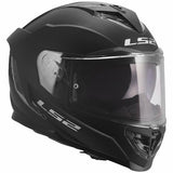 LS2 FF818 STORM III SOLID CASCO DE MOTO MATE NEGRO