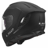 LS2 FF818 STORM III SOLID CASCO DE MOTO MATE NEGRO