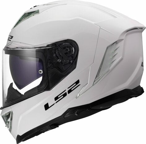 LS2 FF818 STORM III SOLID CASCO DE MOTO GLOSS BLANCO
