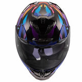 LS2 FF818 STORM III KAOS CASCO DE MOTO NEGRO PÚRPURA AZUL